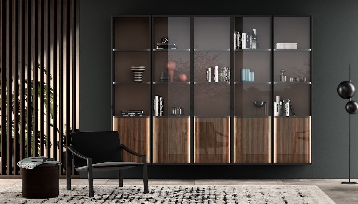 Étagères vitrée décoratives